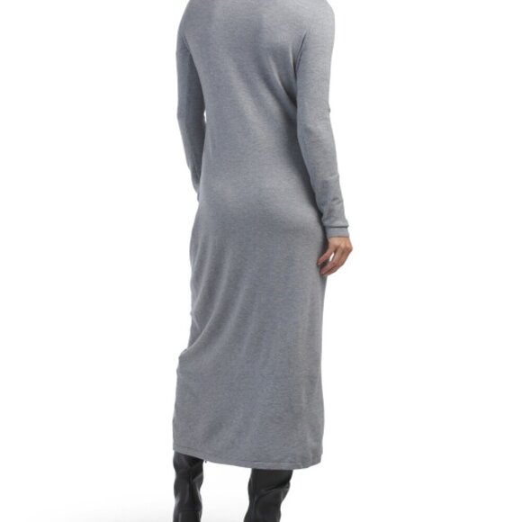 TAYLOR Ruched Front Cozy Sweater Maxi Dress - Picture 2 of 2